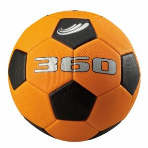orange and black diamond tex soccer ball
